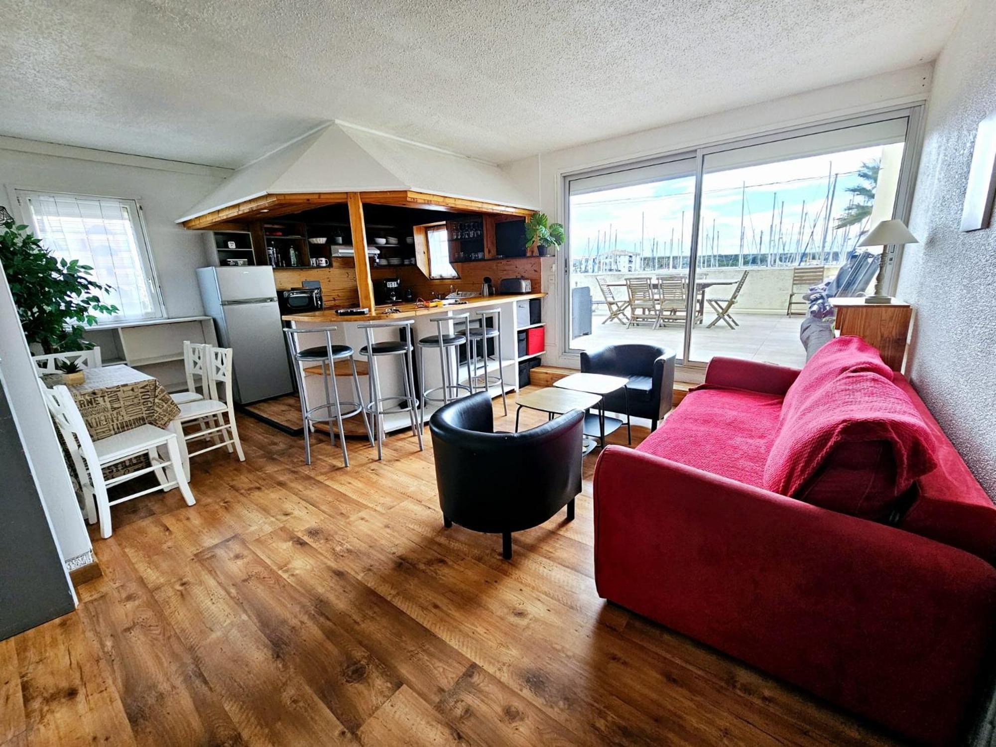 6/7 pers sur le port a 10mn a pieds de la plage Leucate Extérieur photo